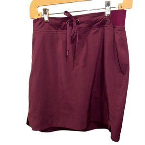 Athleta purple drawstring sporty apres work out skirt 8T